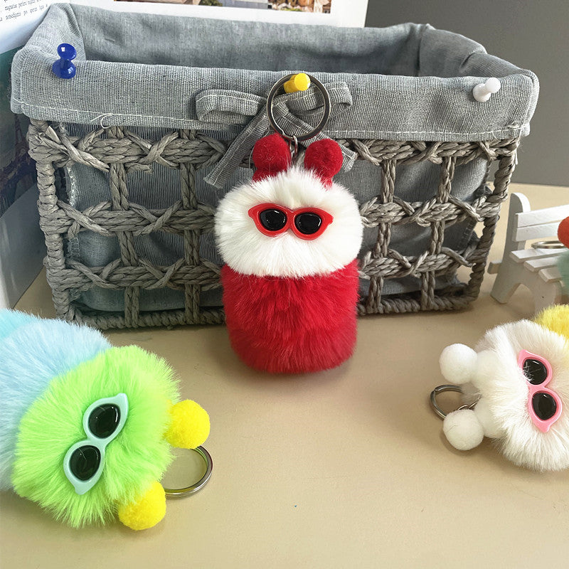 Wholesale New Cute Caterpillar Plush Keychain